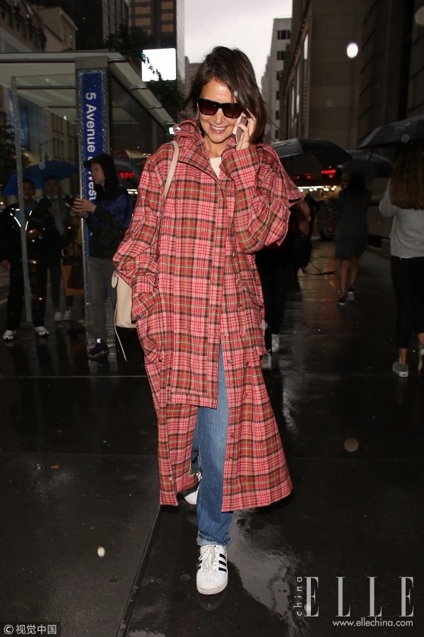 这些彩色格纹的外套,真的好看!