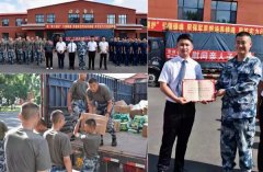 吉林白城:金油康人献爱心 弱碱大米送军营